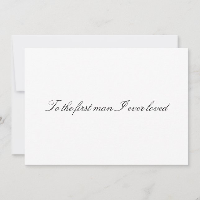 Für den ersten Mann, den ich je gemochte habe Nich Einladung (Vorderseite)