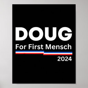Für den ersten Mensch Yiddish Pun Kamala Harris He Poster