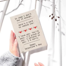 "Für den Fall, dass ich es nicht genug sage" Valen Einladung