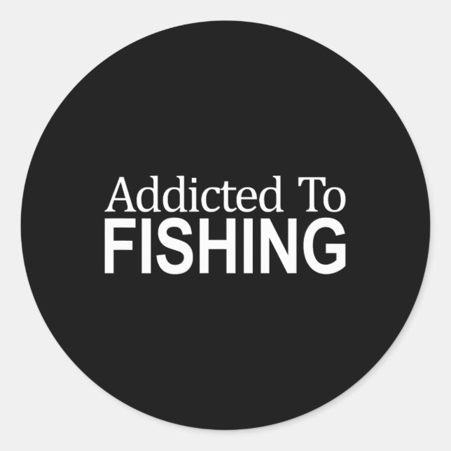 Für den Fischfang - Runder Aufkleber (Vorderseite)