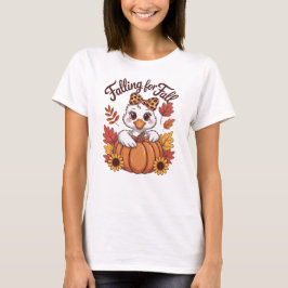 Für den Herbst Verliebt Süße Ente T-Shirt
