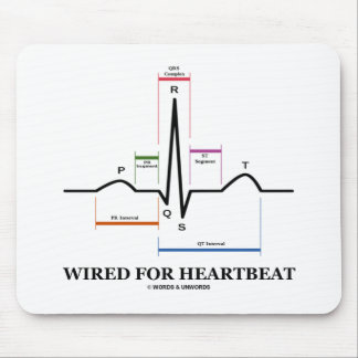 Für den Herzschlag (EKG/EKG Sinusrhythmus) verkabe Mousepad