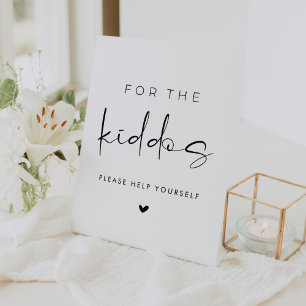 Für den Kinder-Hochzeitstisch Sockelschild