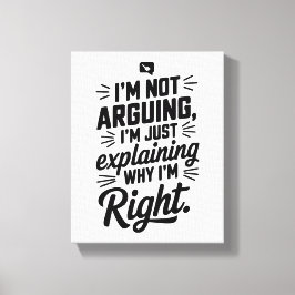 Für den Meister der Logik! witzig Leinwanddruck