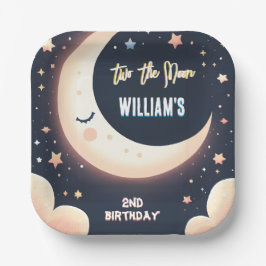 Für den Niedlichen Nachthimmel zwei zum zweiten Ge Pappteller