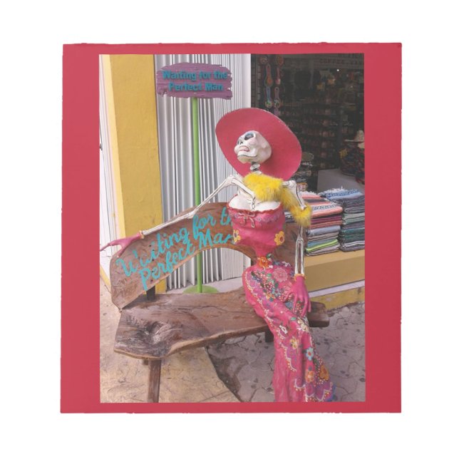 Für den perfekten Mann gewartet Notizblock (Vorderseite)