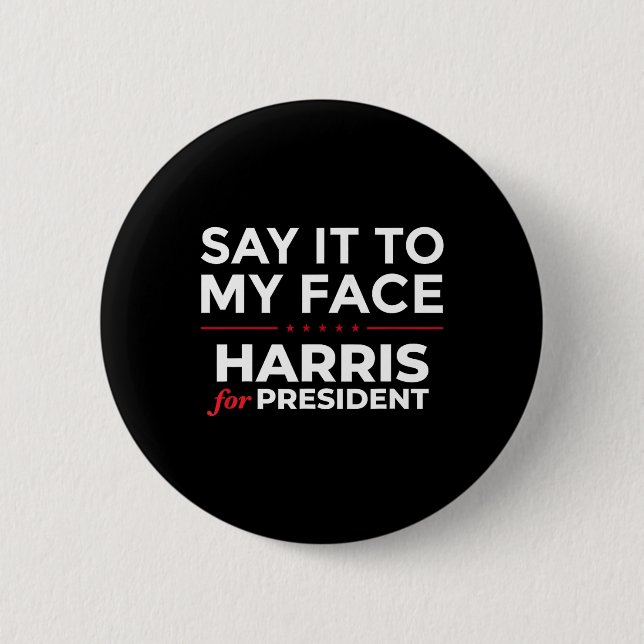 Für den Präsidenten 2024, Kamala Harris 3 Button (Vorderseite)