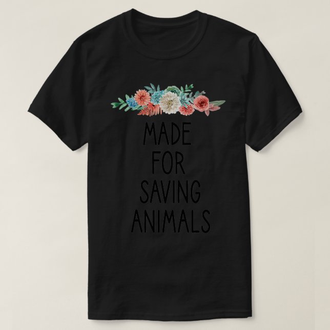 Für den Rett von Tieren Tierarzt. T-Shirt (Design vorne)