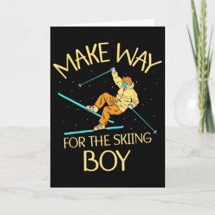 Für den Skiboy Skier Winter Sports Sk. Karte