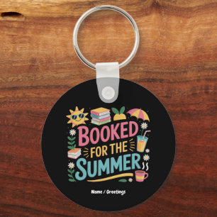 Für den Sommer Funny Book Reader Beach gebucht Schlüsselanhänger
