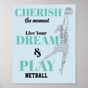 Für den Spieler Motivierend Netball-Angebot Poster