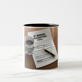 Für den täglichen Gebrauch vorgeschrieben: Kaffee  Zweifarbige Tasse