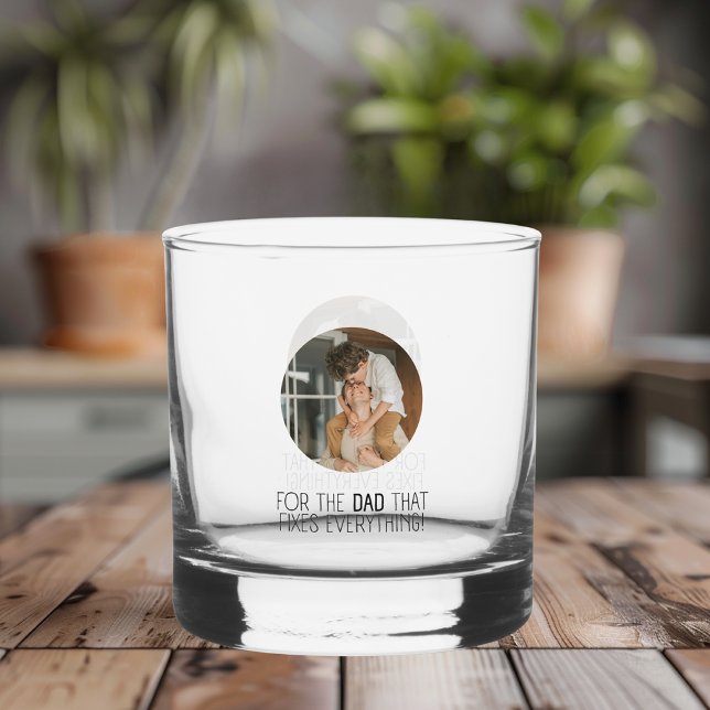 Für den Vater, der alles repariert" Whiskyglas (Von Creator hochgeladen)