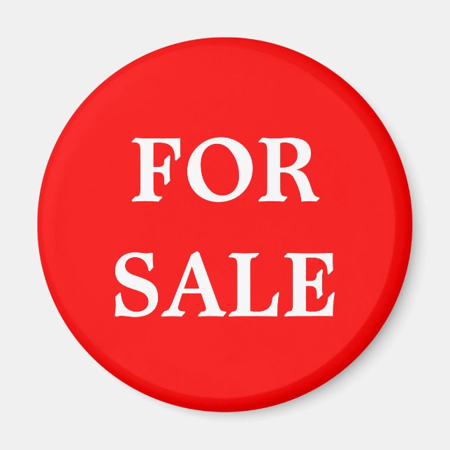 Für den Verkauf oder den Einzelhandel Marker rot w Magnet (Vorne)