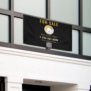 Für den Verkauf von Real Anwesen Agent Moderne Log Banner