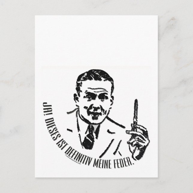 Für deutsche Verfasser Postkarte (Vorderseite)