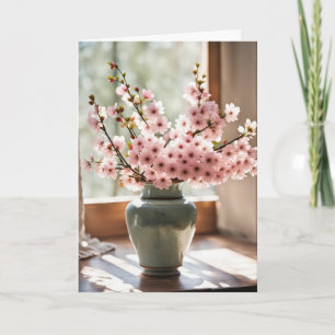 Für dich denke ich an Kirschblüten Karte