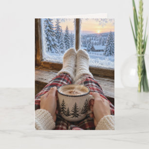 Für Dich Gedachter Winter-Heißer Schokolade Karte