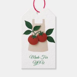 Für Dich Gemachtes Tomaten-Schürzen-Geschenk-Tag – Geschenkanhänger