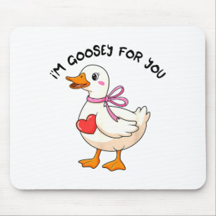 Für dich süße Verliebte Gans zum Valentinstag Mousepad