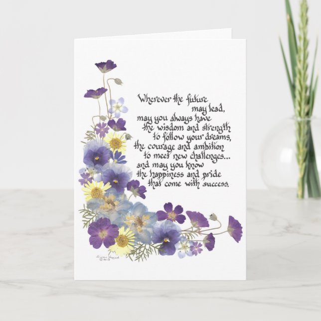 Für die Absolventen Karte (Vorderseite)