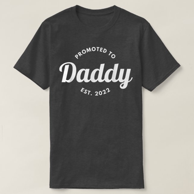 Für die Ankündigung der Schwangerschaft bei Daddy  T-Shirt (Design vorne)