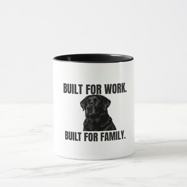 Für die Arbeit gemacht. Für die Familie gemacht. B Tasse (Zentrum)