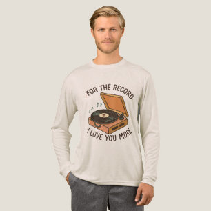Für die Aufzeichnung: Ich liebe dich mehr 💖 Tri-Blend Shirt