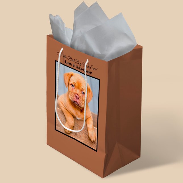 Für die beste Hunde-Mama je benutzerdefiniertes Fo Kleine Geschenktüte (Von Creator hochgeladen)