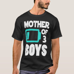 für die beste Mutter von drei Jungen T-Shirt
