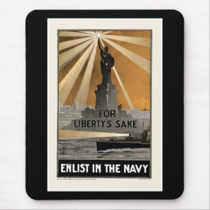 Für die Freiheit ~ Eintritt in die Marine Mousepad