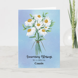 Für die Hochzeit des Cousins Segen Blumenstrauß Karte