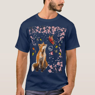 Für die japanische Kunst Cherry Blossom Sakura Blu T-Shirt