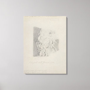 Für die Karte des Mondes zeichnen, 1794 (Bleistif Leinwanddruck