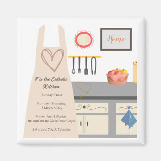 Für die katholische Küche Magnet