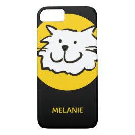 Für die Katze Lover mit lächelndem Katzengesicht Case-Mate iPhone Hülle