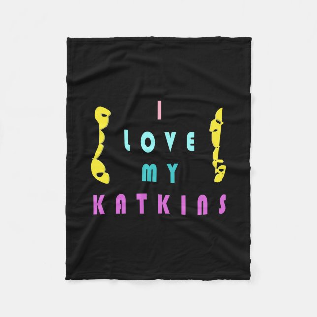 Für die Katze mit Liebe Fleecedecke (Vorderseite)