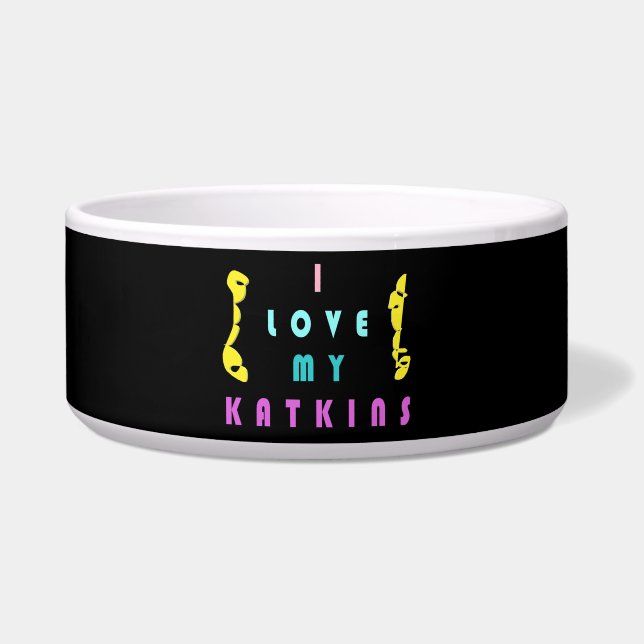 Für die Katze mit Liebe Napf (Vorderseite)