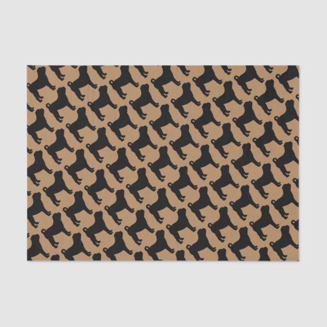 Für die Liebe chinesischer Shar Pei Hunde Seidenpapier (Vorderseite)