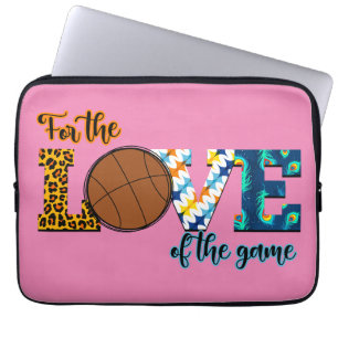 Für die Liebe der Game Basketball Mama Leopard Laptopschutzhülle