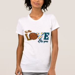 Für die Liebe der Game Basketball Mama Leopard T-Shirt