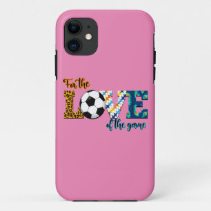 Für die Liebe der Game Soccer Mama Leopard Case-Mate iPhone Hülle