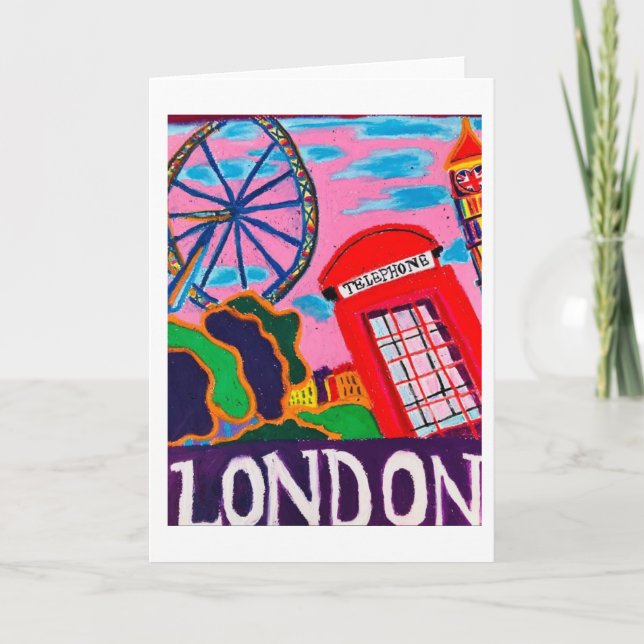 Für die Liebe der London Card<Blank Inside> Einladung (Vorderseite)