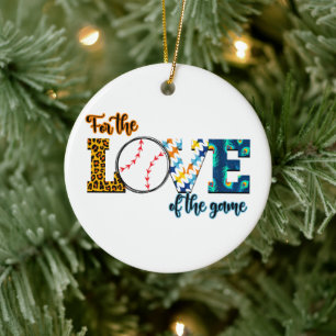 Für die Liebe des Mama-Leopard für das Spiel Keramik Ornament