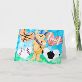 Für die Liebe des Sports - Kinderkunst für CHOC Dankeskarte