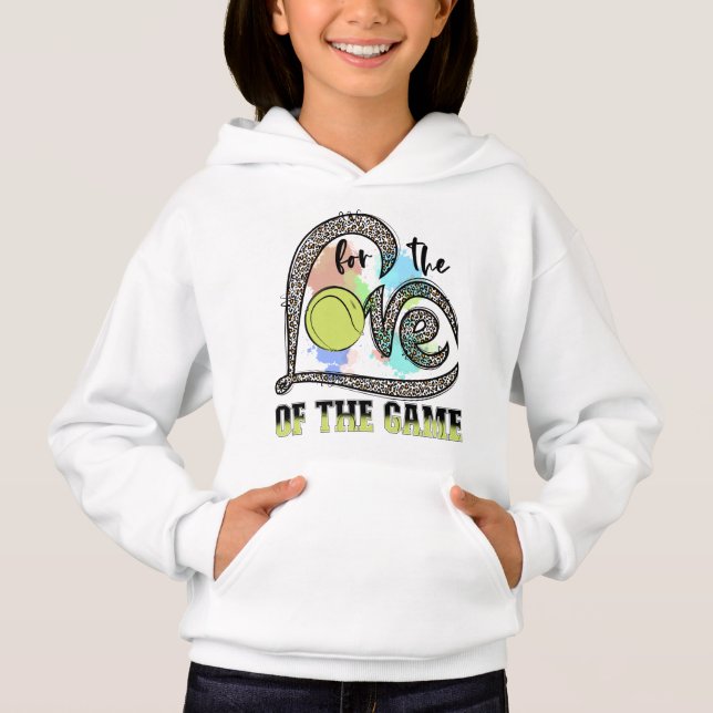 Für die Liebe des Tennisspiels gibt es ein Tennisg Hoodie (Vorderseite)
