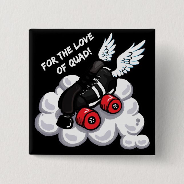 Für die Liebe des Viererkabels Button (Vorderseite)