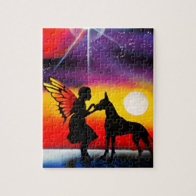 Für die Liebe eines großen Dänen Puzzle (Vertikal)