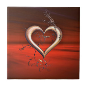 Für die Liebe Rot Fliese