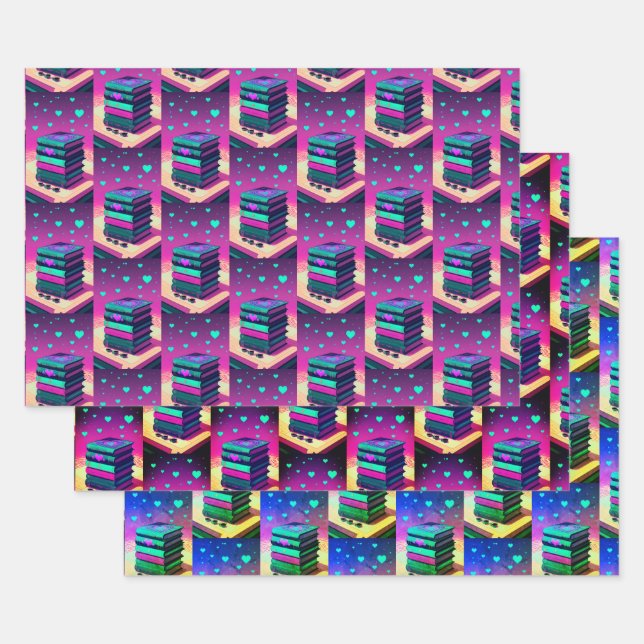 Für die Liebe von Büchern Geschenkpapier Set (Set)